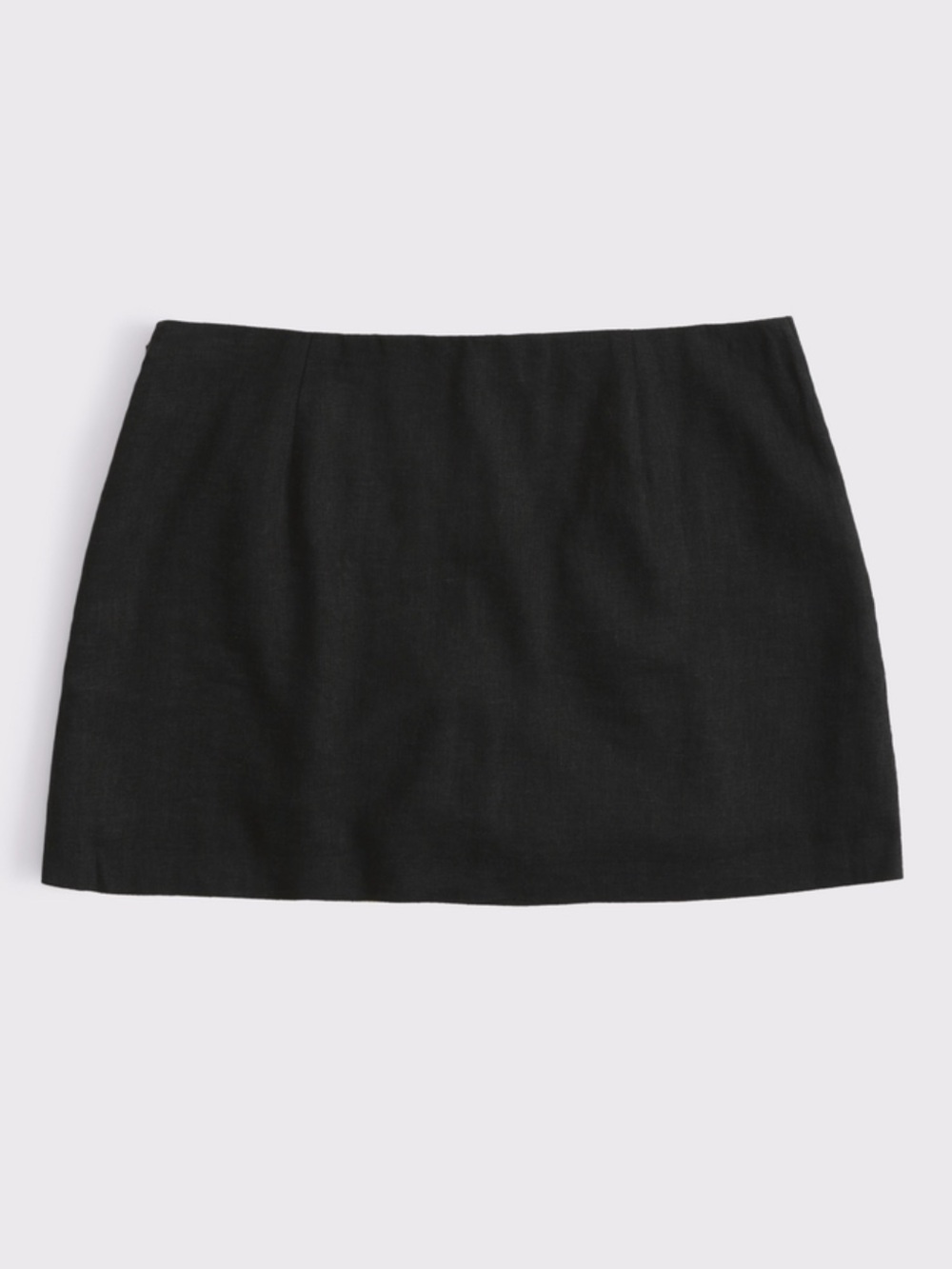 NWT Abercrombie & Fitch The A&F Scarlett Linen-blend Mini Skort Mid Rise Black L